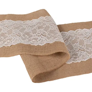 Jutová štóla s krajkou