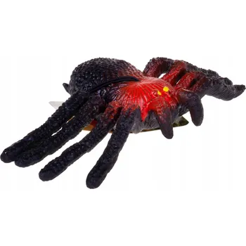 PAVOUK SKLÍPKAN 14 CM GUMOVÁ FIGURKA ČERNO-BORDOVÁ Č.