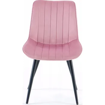 Jídelní židle Moderní jídelní židle s měkkým čalouněním Meridian Růžová