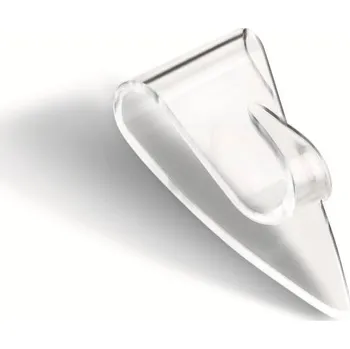 Věšák Háček lepicí, dekorační, trojhran, průhledný, Powerstrips, TESA