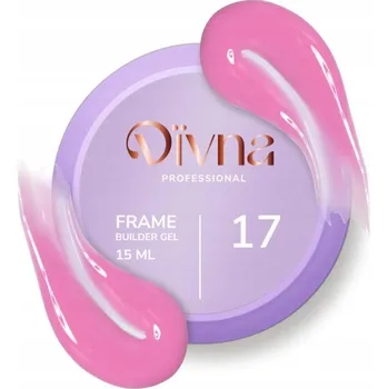Lak na nehty DIVNA Frame Builder Gel 17 15 ml stavební gel barevný na nehty
