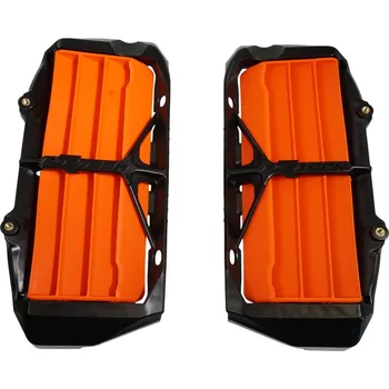 Chladič motoru RACETECH (RTECH) mřížky sání zvětšeného chladiče KTM SX/SXF 125-450 19-24, EXC/EXCF 150-450 20-24, GAS GAS MC/MCF/EC/ECF/X/EXF 125-500 21-24, HUSQVARNA TC/FC/TX/FX 125-450 19-24, TE/FE 150-501 20-24 barva oranžová (WYJMOWANE průměrODKI) (RACETECH (RTECH))