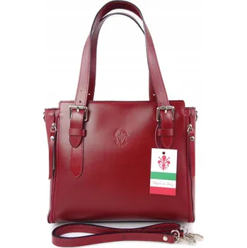 Kabelka Vera Pelle kabelka kufřík z pravé kůže, vícebarevná