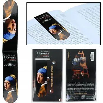 Záložka MAGNETICKÁ ZÁLOŽKA DO KNIHY DÍVKA S PERLOU JAN VERMEER UMĚNÍ