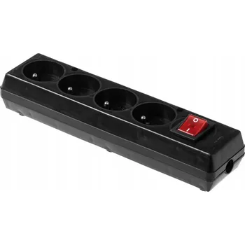 Elektrická zásuvka Prodlužovací přívodní kabel s vypínačem Jonex černý