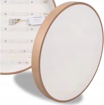 Stropní Svítidlo kulatý Ledhoff 50 x 5 cm bílý, hnědý