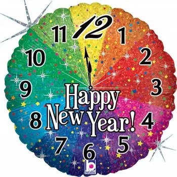 Balónek Fóliový balón Happy New Year Count Down 46cm