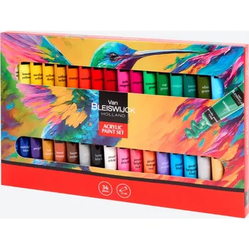Vodová barva Akrylové barvy Van Bleiswijck 36 ks x 12 ml