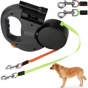 Vodítko pro psa VODÍTKO PRO VELKÉHO PSA 3M, PÁSKA JEDNA PRO DVĚ LED