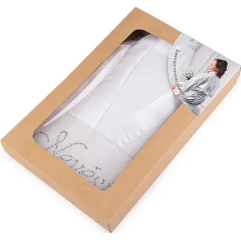 Dámské noční prádlo Saténový župan pro nevěsty s aplikací