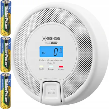 Detektor CO BEZDRÁTOVÝ DETEKTOR OXIDU UHELNATÉHO CO X-SENSE CO03D LCD ALARM