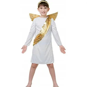 Karnevalový kostým Kostým Andělíček Anděl Strážný Betlém Chlapecký 130/140 Cm