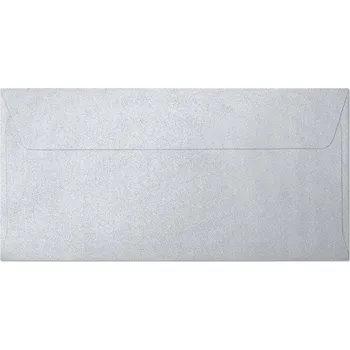 Obálka Ozdobné stříbrné obálky Galeria Papieru DL 10 ks