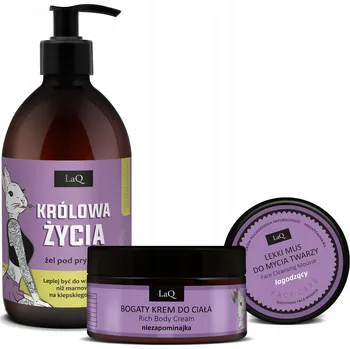 Sprchový gel Dámská kosmetická sada: sprchový gel, krémový mousse Pomněnka, LaQ