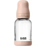 BIBS antikoliková skleněná láhev s kaučukovým dudlíkem 120ml