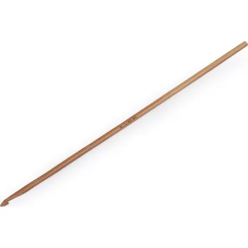 Nástroj na niť a příze Bambusový háček na háčkování vel. 3; 4; 4,5; 5; 5,5, střední, 3 (3 mm) bambus tmavý