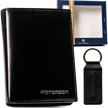 Peněženka Pánská kožená peněženka se sadou klíčenky - Peterson