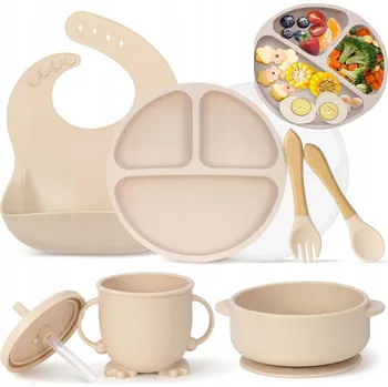 Příbor 7dílná SADA PŘÍBORŮ S PROTISKLUZOVOU ÚPRAVOU PRO MIMINKA BEZ BPA