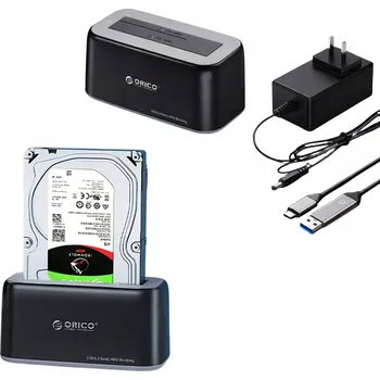 Dokovací stanice Orico 6819C3 pro disk 2,5"/3,5" SATA HDD/SSD - černá