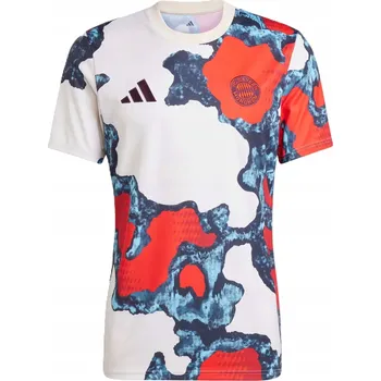 Pánské oblečení ADIDAS FC BAYERN PRE-MATCH JSY (L) Pánské Tričko Červené
