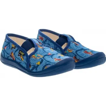 Chlapecká obuv FARE velikost 27 Chlapecké přezůvky modré s gumičkou– ortopedická textilní obuv, 4111301