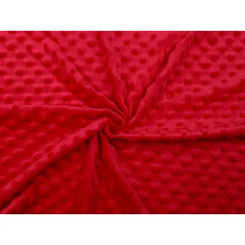 Minky s 3D puntíky SAN, střední, 16 (163) červená