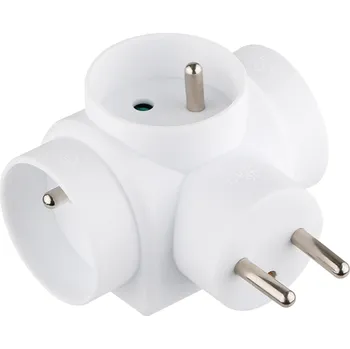 Elektrická zásuvka STREND PRO® Zásuvka rozbočovací, 3x kulatá, max. 16A, STREND PRO