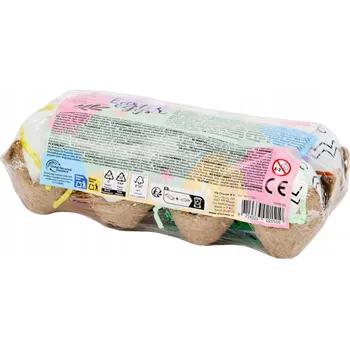 kreativní sada VELIKONOČNÍ VAJÍČKA K OZDOBENÍ. KREATIVNÍ SADA. 8 KUSŮ. 3+