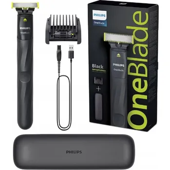Holicí strojek PHILIPS OneBlade akumulátorový holicí strojek Original blade QP1424/20 1x břit, 2x nástavce
