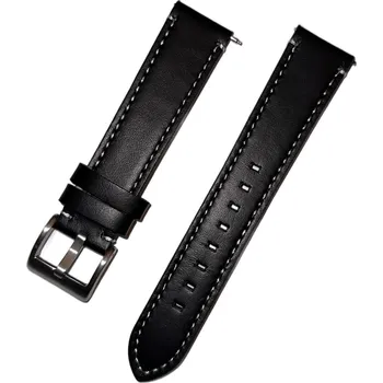 Kožený řemínek Ricardo Imola, černý V4, Quick Release - 20 mm