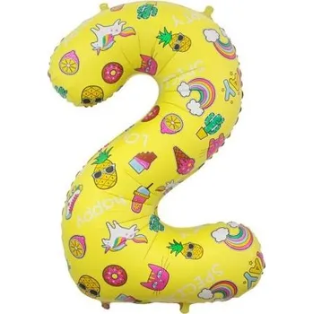 Balónek GD balónek fóliový 78cm "2" BC-HOB2