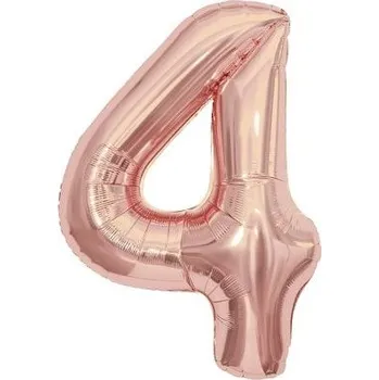 Balónek ALBI Balónek fóliový 85 cm rose gold číslo 4