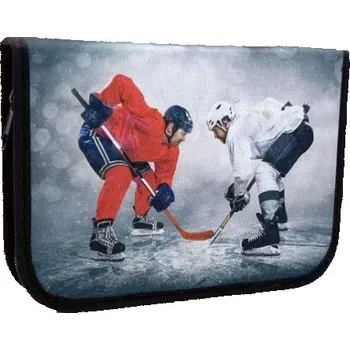 Penál Penál CONCORDE Lední hokej,1 patro,2 chlopně, šedý