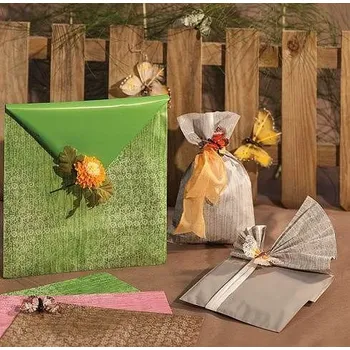 Dárková taška Dárkový sáček Wood double 25 x 40 cm