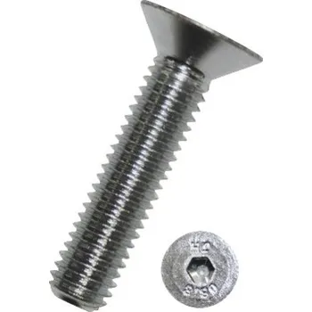 Šroub Šroub se zápustnou hlavou a vnitřním šestihranem DIN 7991 M8x30 mm nerez A2, 1 ks