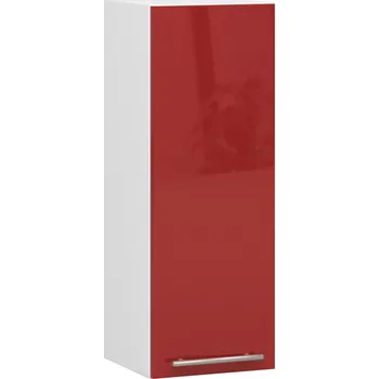 Kuchyňská skříňka Akord Ozara W30 H720 (bílá + červený lesk)