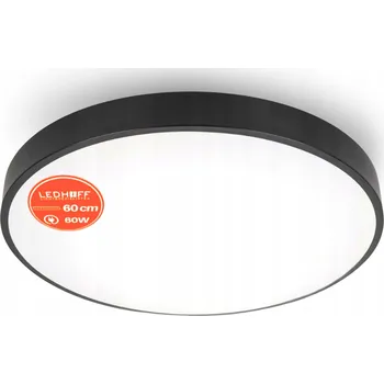 Stropní Svítidlo kulatý Ledhoff 60 x 5 cm černý
