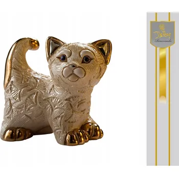 Figurka KERAMICKÁ FIGURKA KOTĚ ABANICO, RUČNĚ MALOVANÁ, SBĚRATELSKÁ KOČKA