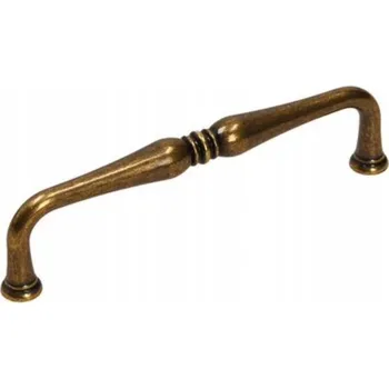 Nábytkové kování Nábytková úchytka UR55, staré zlato, 128 mm