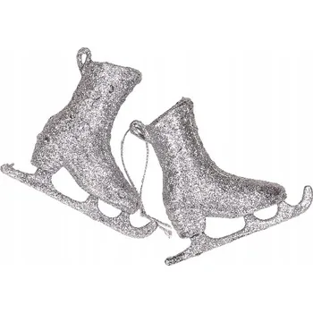 Vánoční dekorace Vánoční Koule zdobená vánočním stromkem 7 cm, 2 ks