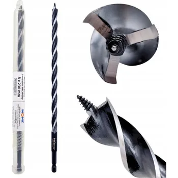 Vrták Vrták do dřeva NOMI 8x230 mm 3-břitý HRC WOOD 1/4“ trojitá spirála