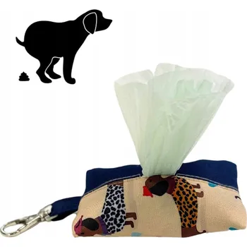 sáček na exkrement DOTTY Zásobník na sáčky na psí exkrementy, pouzdro / dávkovač na sáčky, kapsička