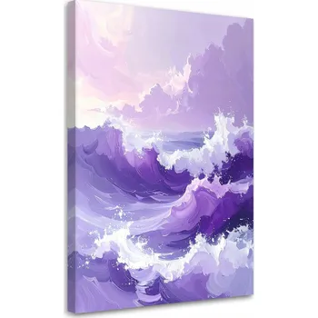 Obraz Obraz do obýváku, ložnice, kanceláře, Moře Vlny Pastelová Krajina 60x90