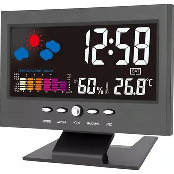 Meteostanice METEOROLOGICKÁ STANICE HYGROMETR PŘEDPOVĚĎ TEPLOMĚR HODINY