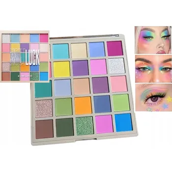 Oční stíny Paletka očních stínů pro líčení, matné a perleťové stíny, 25 barev, sada #6