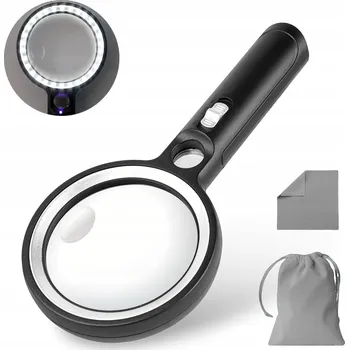 Lupa LUPA SKLO ZVĚTŠOVACÍ PRO ČTENÍ 10x ZVĚTŠENÍ S PODSVÍCENÍM