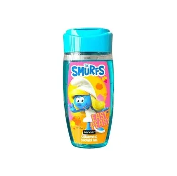 Koupelová kosmetika Šmoulové Šmoulinka sprchový gel a šampon na vlasy pro děti 210 ml