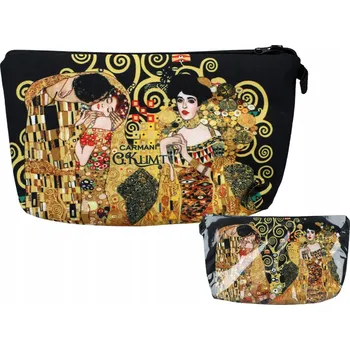Kosmetická taška Dámská kosmetická taštička POUZDRO na kosmetiku Gustav Klimt Koláž Umění CARMANI