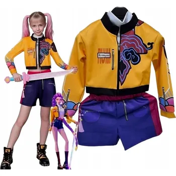 Karnevalový kostým Demon Hunters kpop Rumi cosplay kostým lovkyně démonů 150 cm