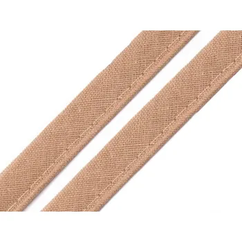 Bavlněná paspulka / kédr šíře 12 mm, střední, 800541 béžová tm.